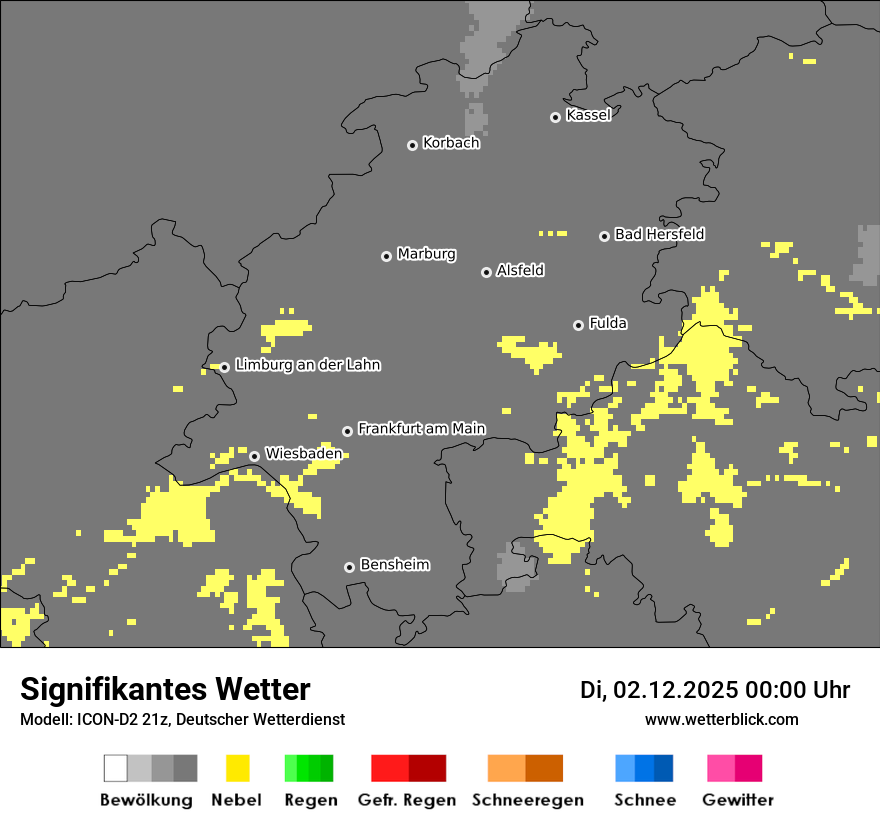 Modellkarten Signifikantes Wetter
