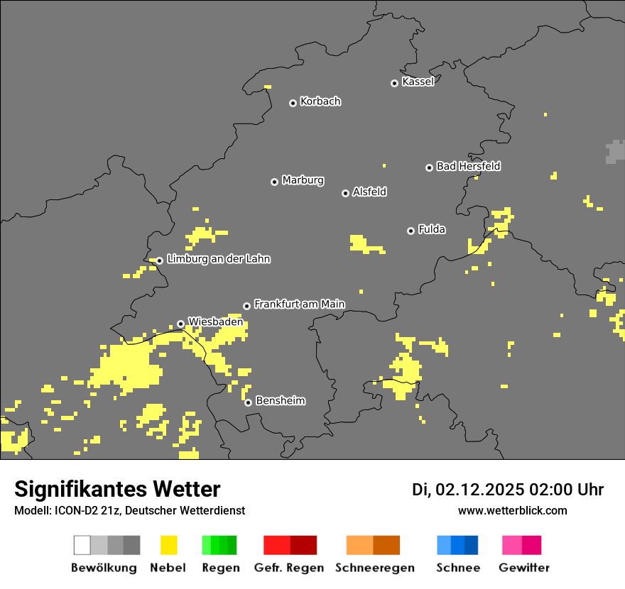Modellkarten Signifikantes Wetter