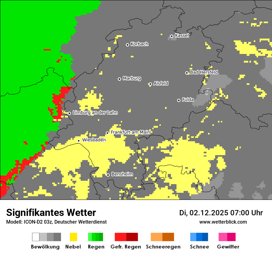 Modellkarten Signifikantes Wetter