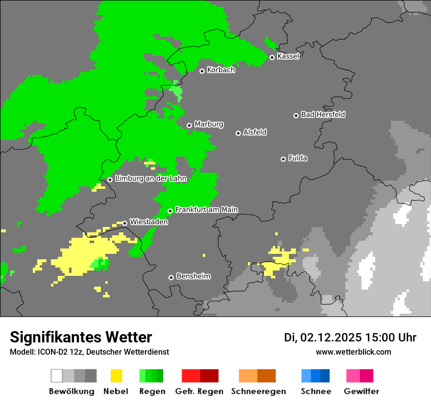Modellkarten Signifikantes Wetter