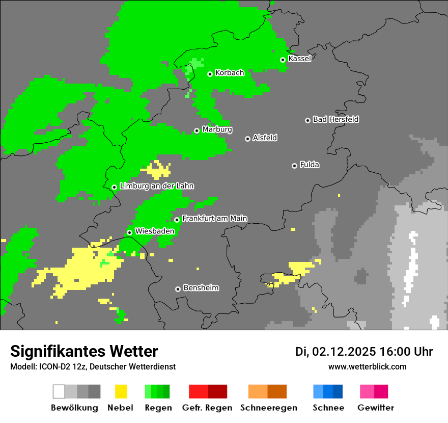 Modellkarten Signifikantes Wetter