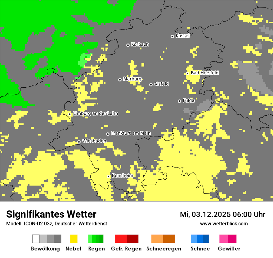 Modellkarten Signifikantes Wetter