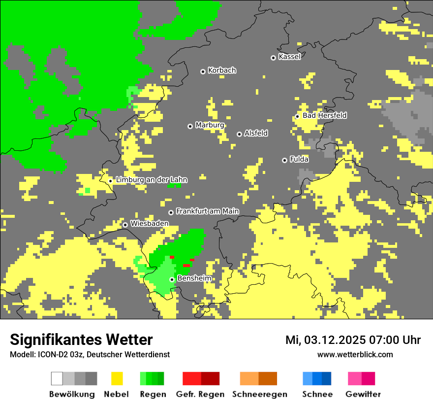 Modellkarten Signifikantes Wetter