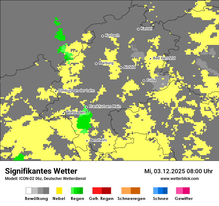 Modellkarten Signifikantes Wetter