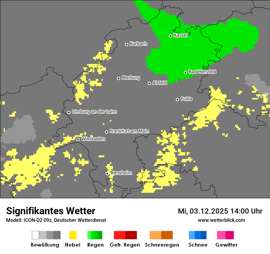 Modellkarten Signifikantes Wetter