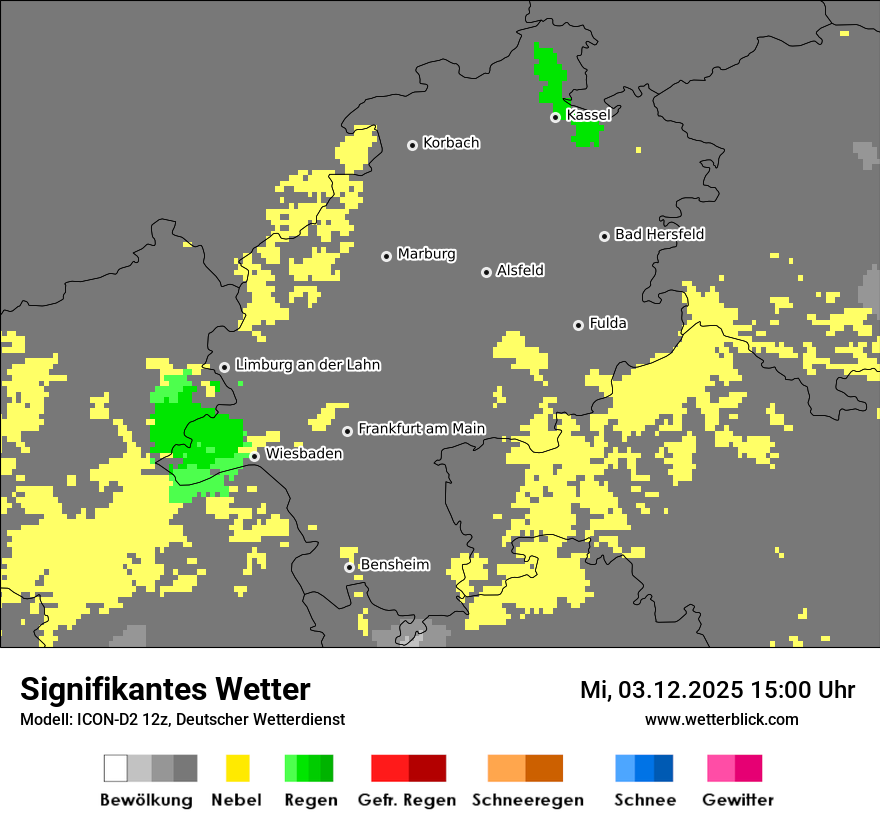 Modellkarten Signifikantes Wetter