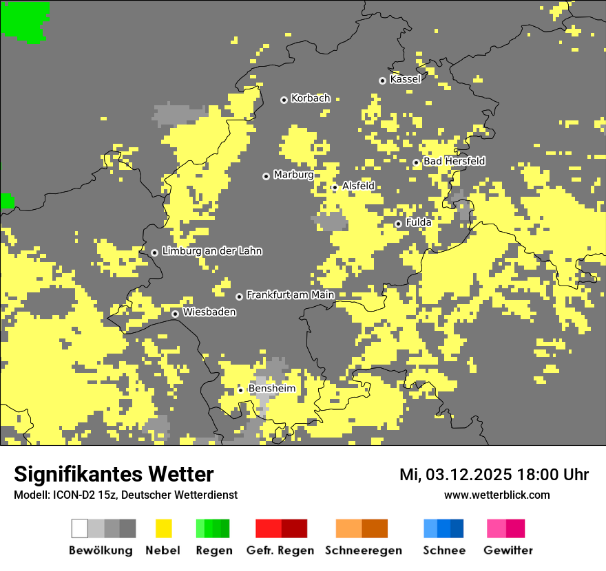 Modellkarten Signifikantes Wetter