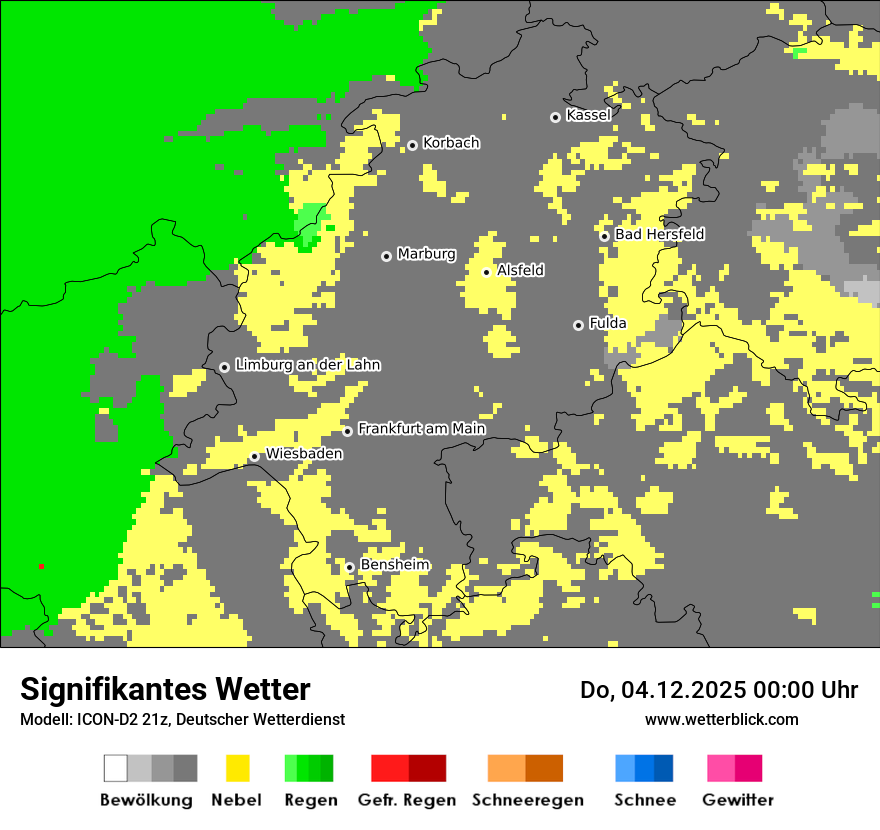 Modellkarten Signifikantes Wetter