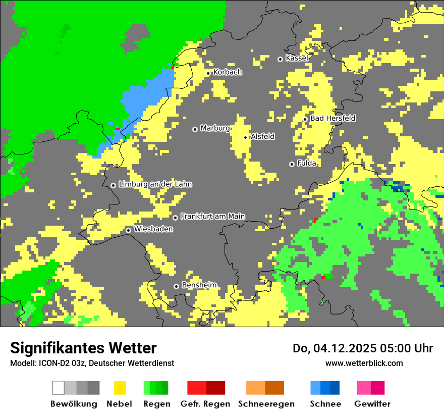 Modellkarten Signifikantes Wetter