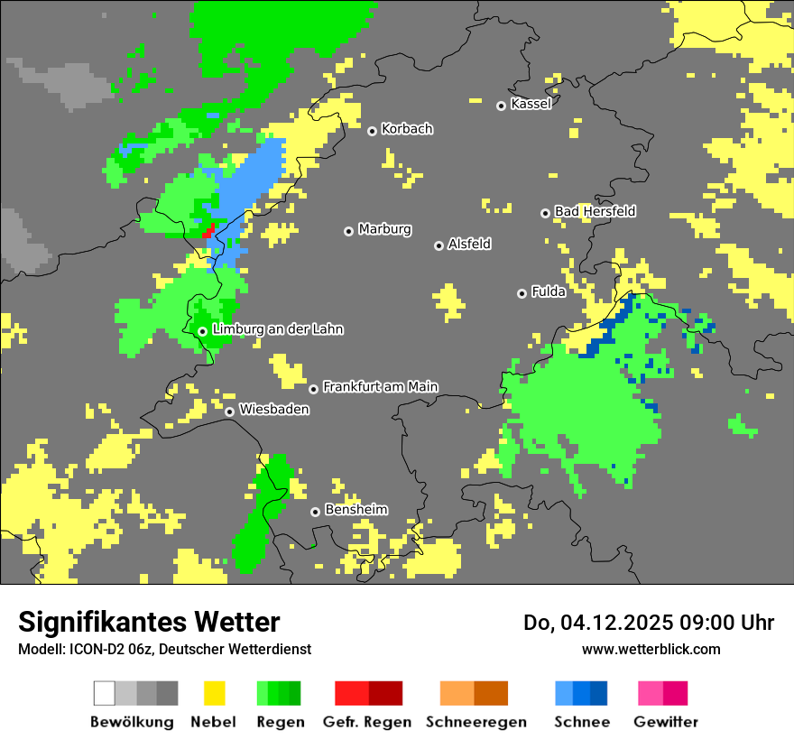 Modellkarten Signifikantes Wetter
