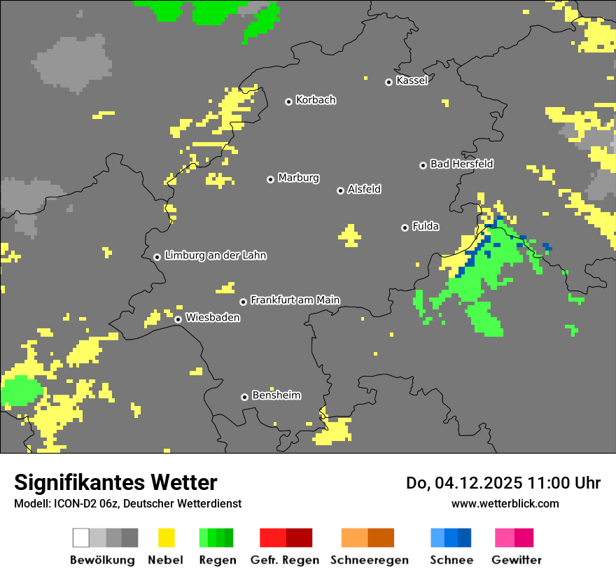 Modellkarten Signifikantes Wetter