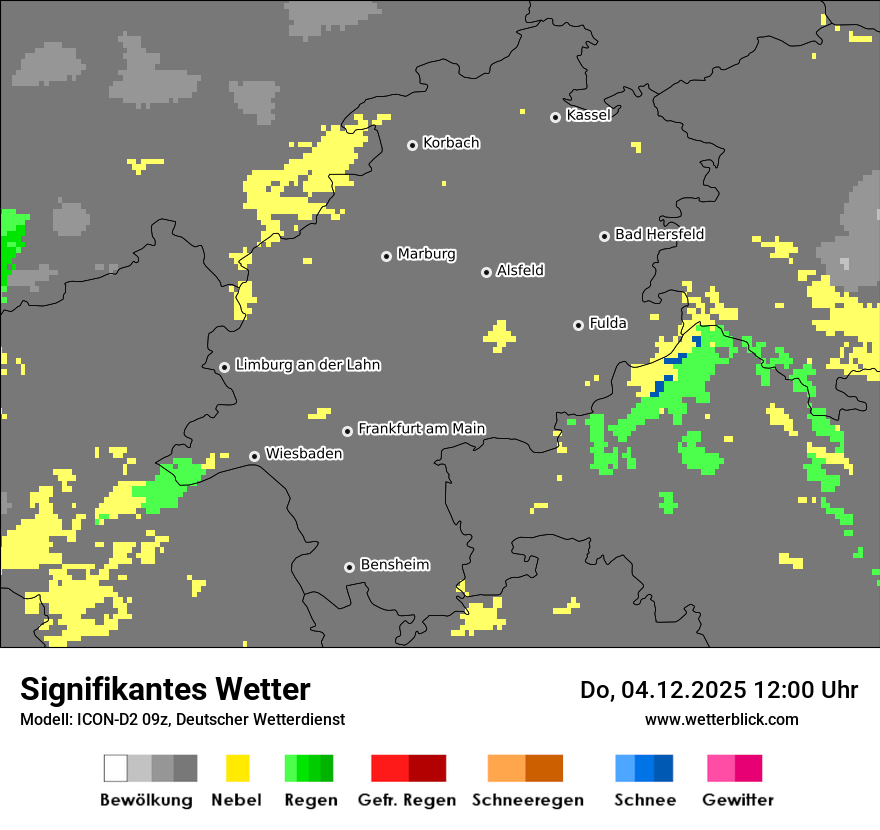 Modellkarten Signifikantes Wetter