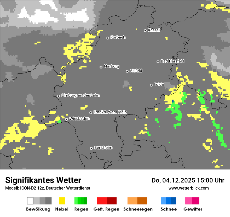 Modellkarten Signifikantes Wetter
