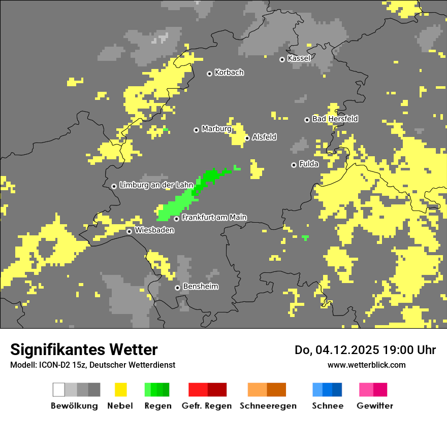 Modellkarten Signifikantes Wetter