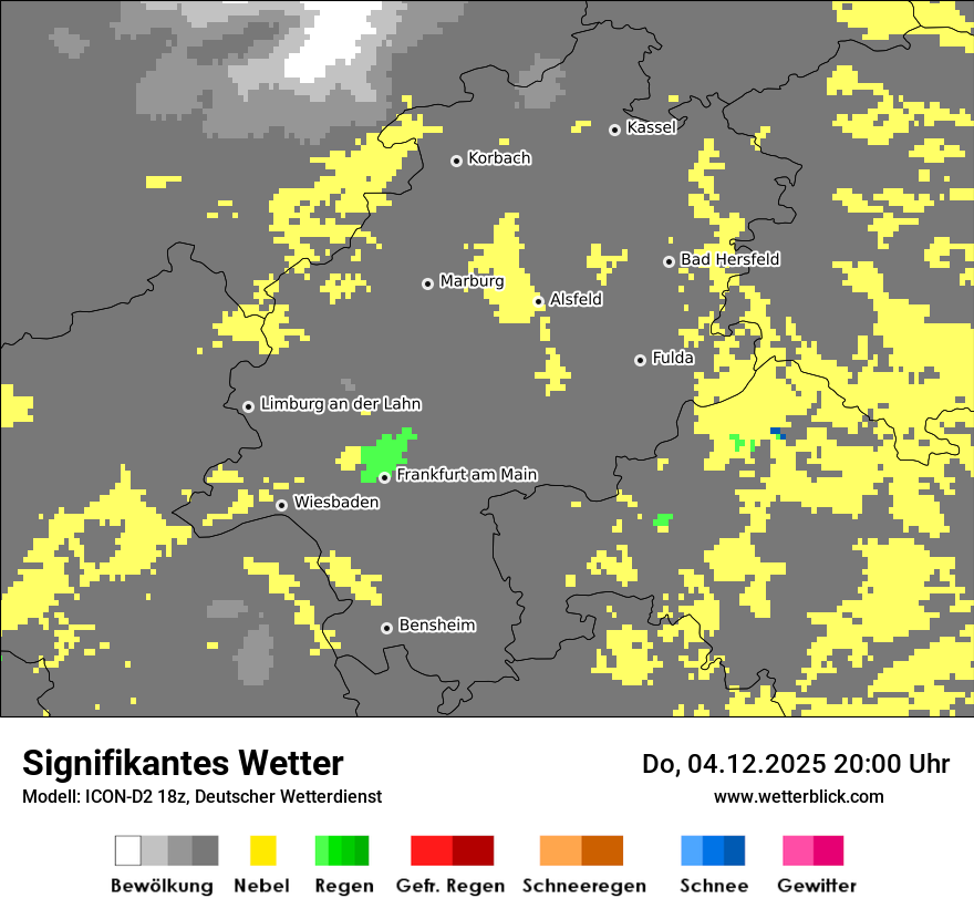 Modellkarten Signifikantes Wetter