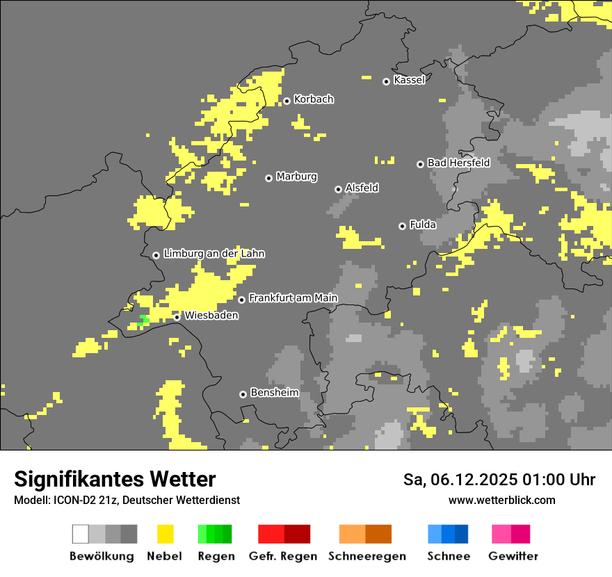 Modellkarten Signifikantes Wetter
