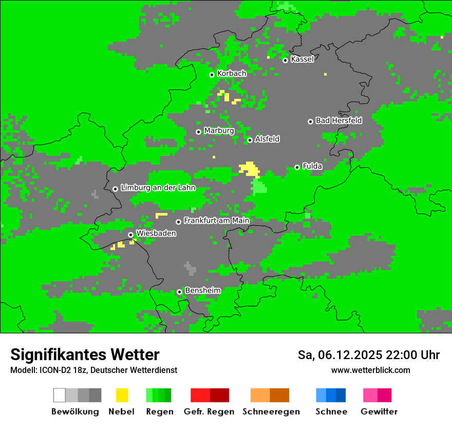 Modellkarten Signifikantes Wetter