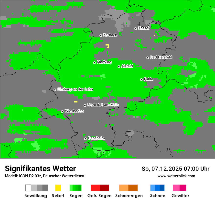 Modellkarten Signifikantes Wetter