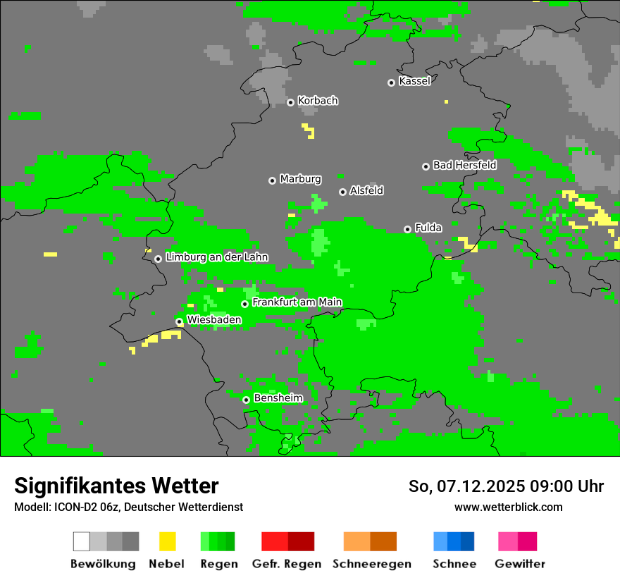 Modellkarten Signifikantes Wetter