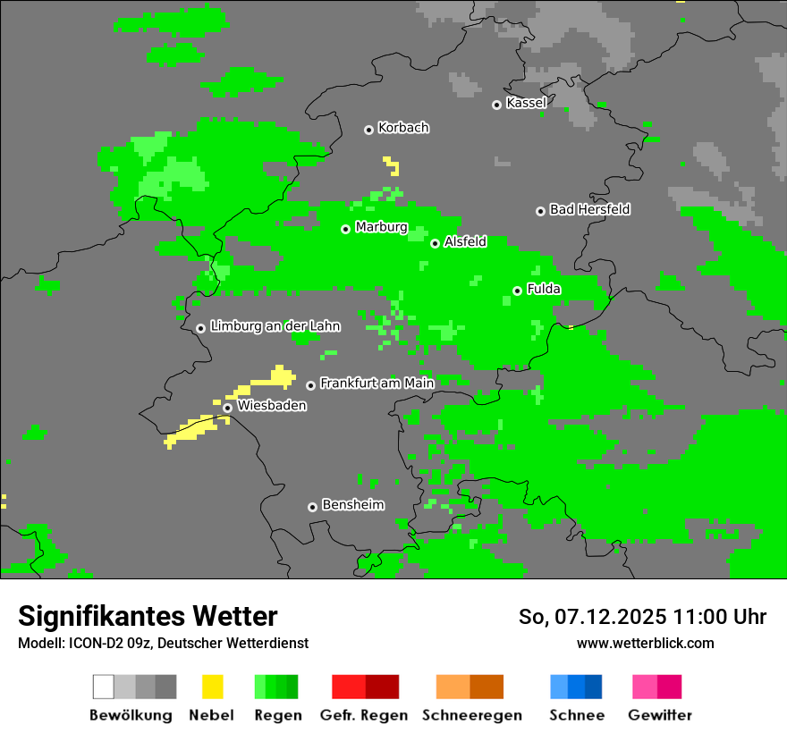 Modellkarten Signifikantes Wetter