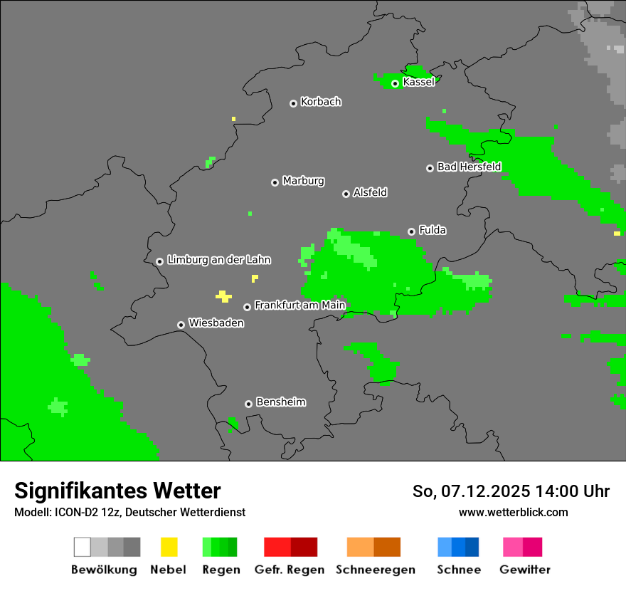 Modellkarten Signifikantes Wetter