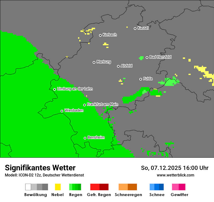 Modellkarten Signifikantes Wetter