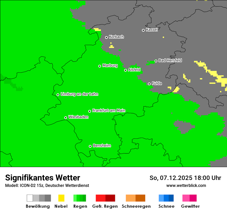 Modellkarten Signifikantes Wetter