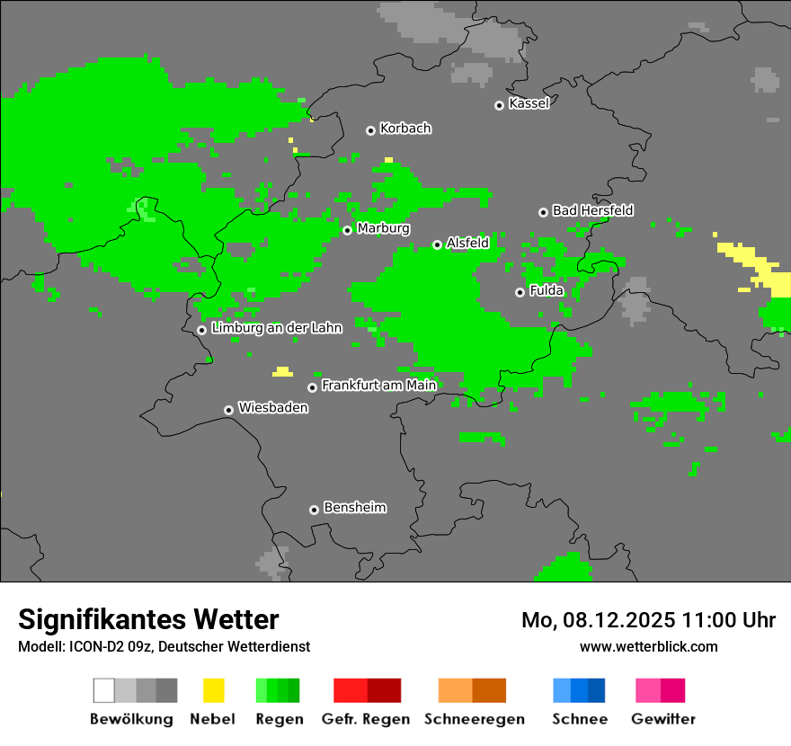 Modellkarten Signifikantes Wetter