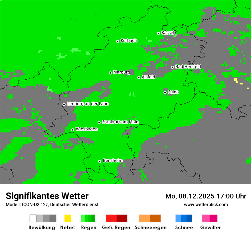 Modellkarten Signifikantes Wetter