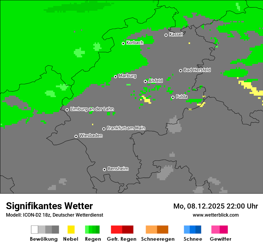 Modellkarten Signifikantes Wetter