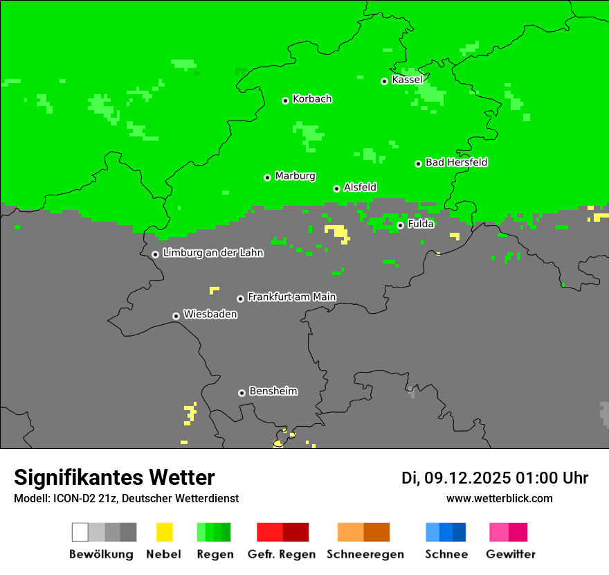 Modellkarten Signifikantes Wetter