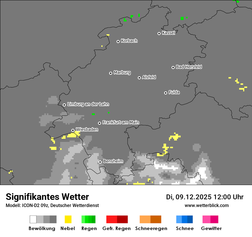 Modellkarten Signifikantes Wetter