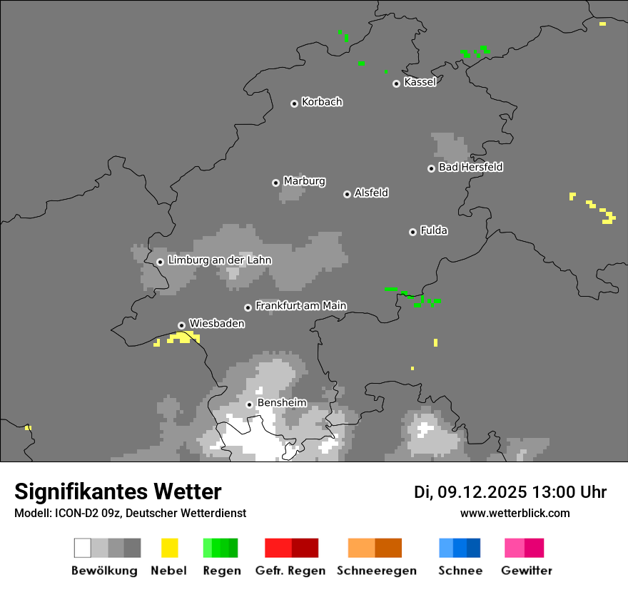 Modellkarten Signifikantes Wetter