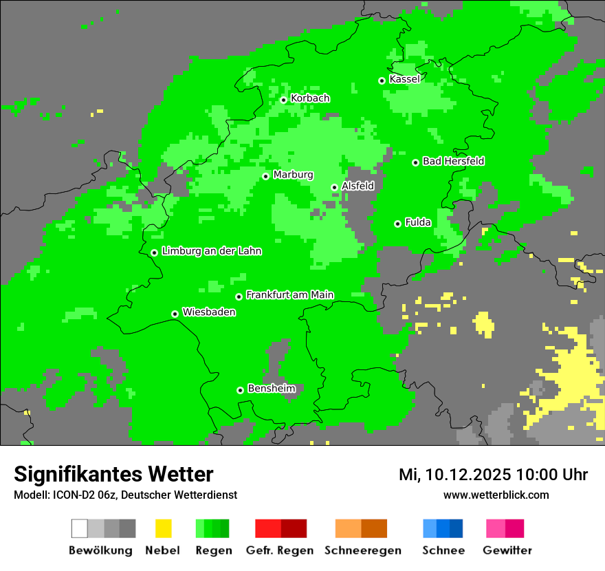 Modellkarten Signifikantes Wetter