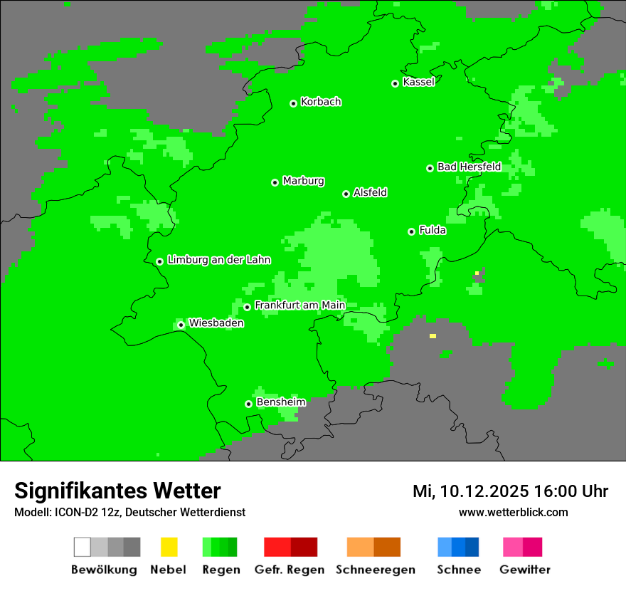 Modellkarten Signifikantes Wetter