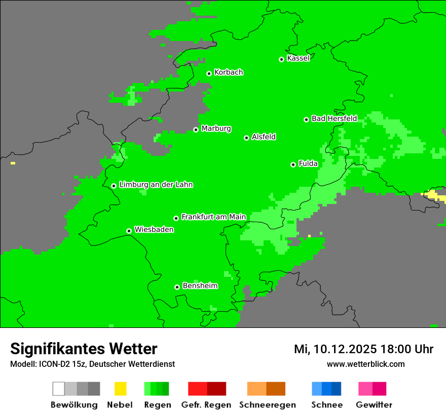 Modellkarten Signifikantes Wetter