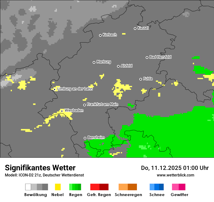 Modellkarten Signifikantes Wetter
