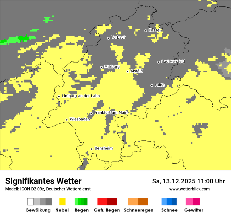 Modellkarten Signifikantes Wetter