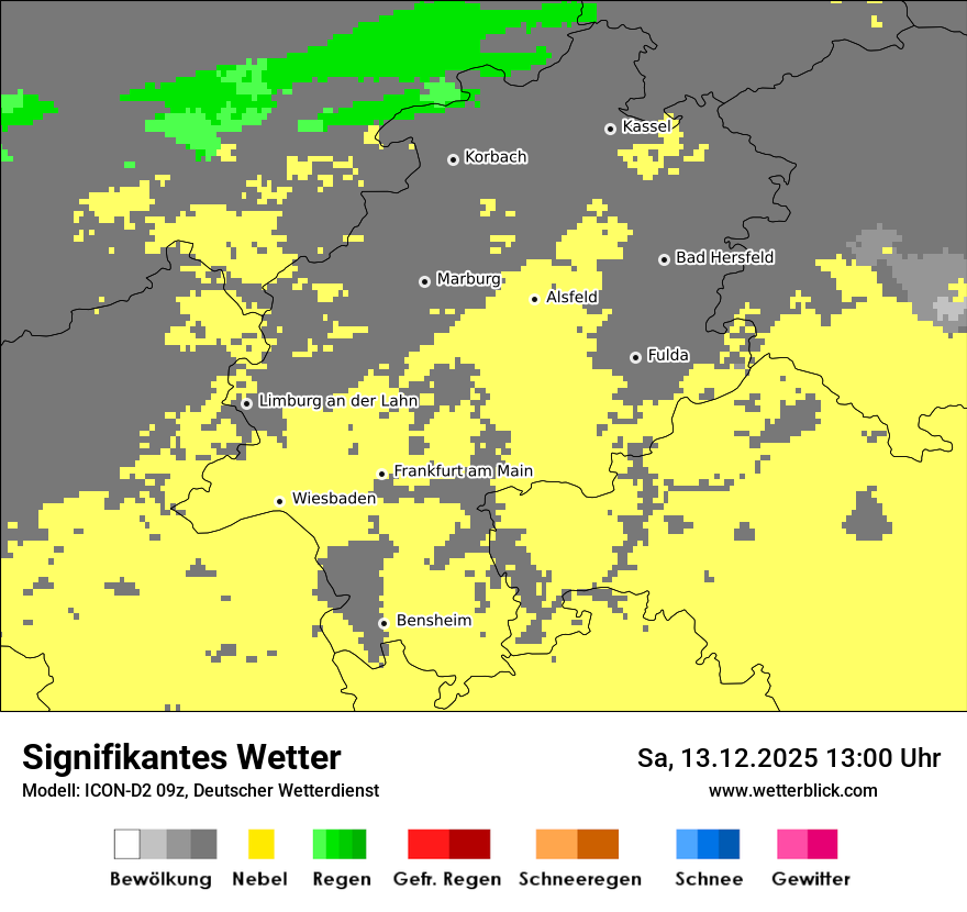 Modellkarten Signifikantes Wetter