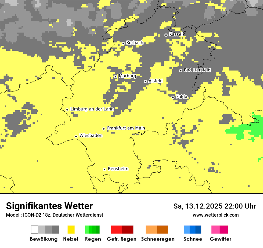 Modellkarten Signifikantes Wetter
