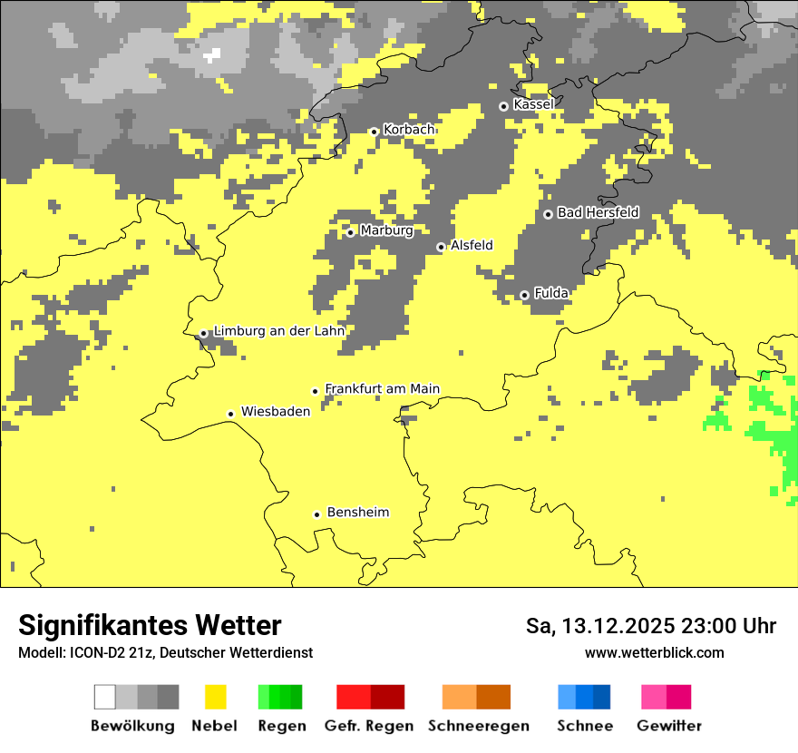 Modellkarten Signifikantes Wetter