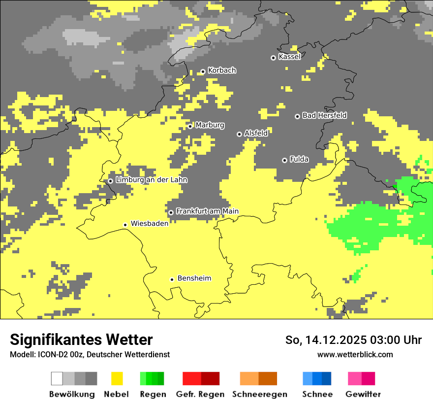 Modellkarten Signifikantes Wetter