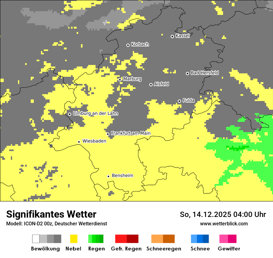 Modellkarten Signifikantes Wetter