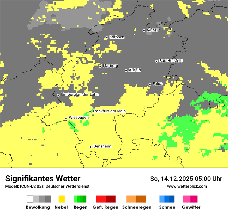 Modellkarten Signifikantes Wetter