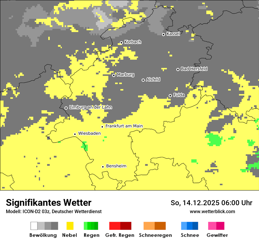 Modellkarten Signifikantes Wetter