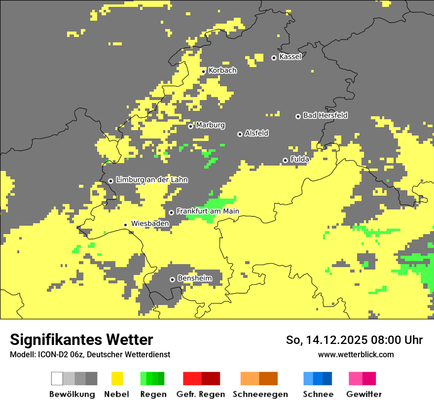Modellkarten Signifikantes Wetter