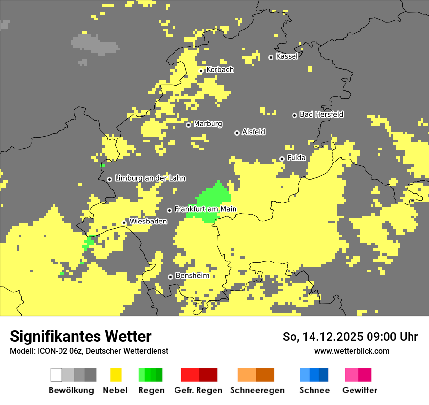 Modellkarten Signifikantes Wetter