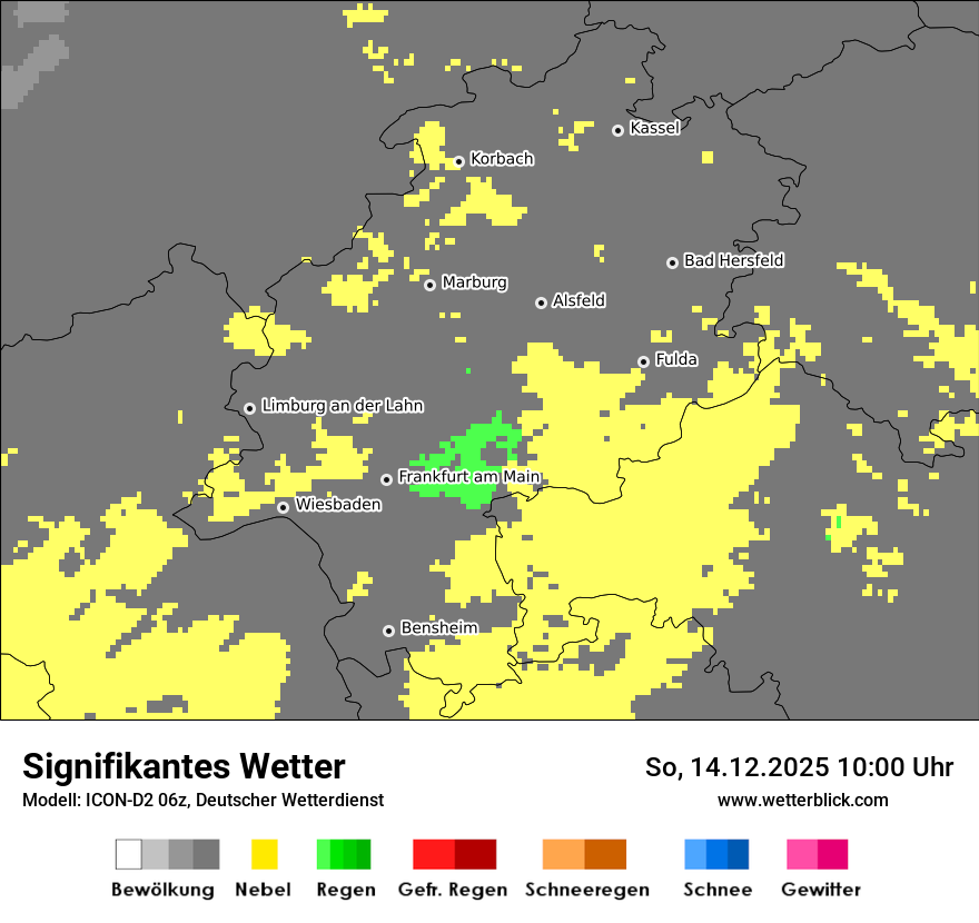 Modellkarten Signifikantes Wetter