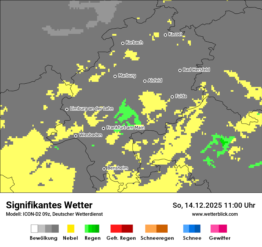 Modellkarten Signifikantes Wetter