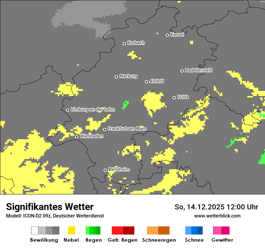 Modellkarten Signifikantes Wetter